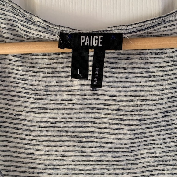 Paige Striped Linen Tank - Picture 2 of 6